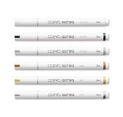 Set de 6 marqueurs opaques - Copic Acrea - Essentials