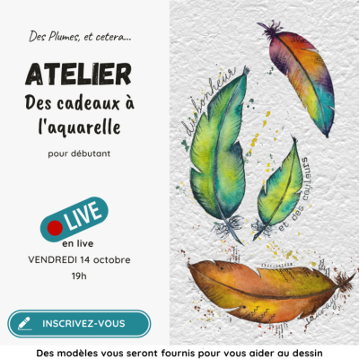 Atelier "des cadeaux à l'aquarelle"