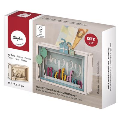 boite 3D happy birthday