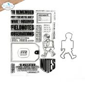 Field notes - clear stamp + dies