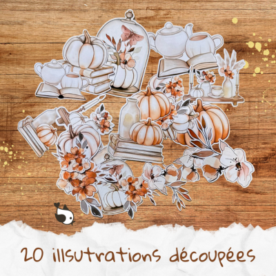 20 illustrations découpées automne