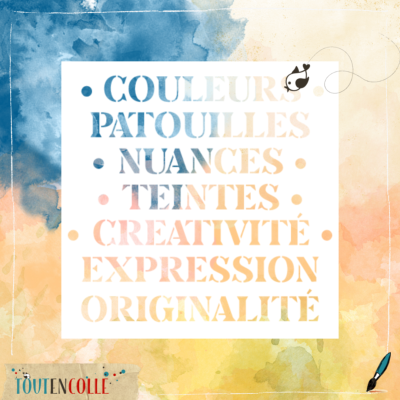 Pochoir Exclusif - Mots 4 - Couleurs