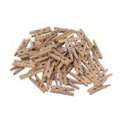 48 petites pinces à linge naturelles