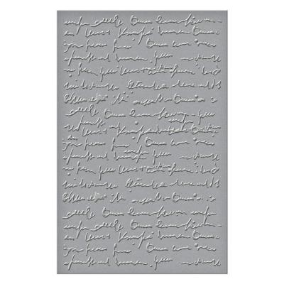 Detailled Embossing folder - Scribbled Letter
