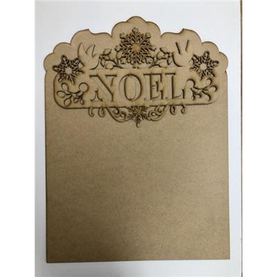 très grand panneau Noël<br>+ plaque support