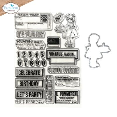 Celebrations 2 - clear stamp + dies