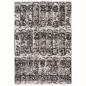 Gaufrage texture fades Large/A5 "typewriter" 