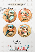 4 Badge Exclusif - 4 zozios vintage #3 - 44mm