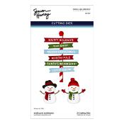 Cutting dies - North pole sentiments