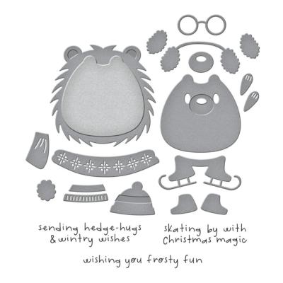 Stamps and Die cutting set - Hedge Hugs