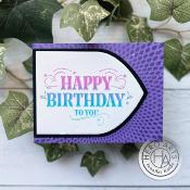 LetterPress + foil plate - Happy Birthday