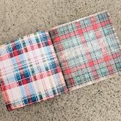 Mixe Media Art Paper - Tartan Textures - 20x20