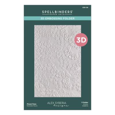 3D embossing folder - Floral fans