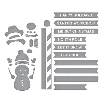 Cutting dies - North pole sentiments