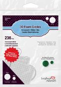 3D foam circles - MIX - disques de mousse adhsifs