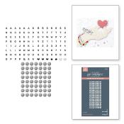 BetterPress plate & die set - Bestie Alphabet Beads