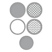 Cutting dies - Stitched edge circle backgrounds