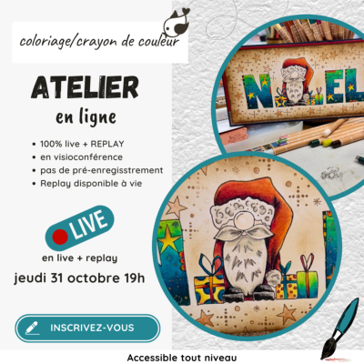 Atelier en ligne - Coloriage - NOËL - 31 oct. 19h