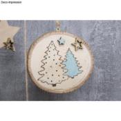 40 miniatures bois étoiles or