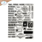 Travel journal - clear stamp