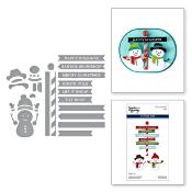 Cutting dies - North pole sentiments