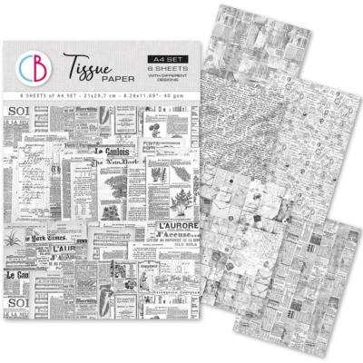 6 Tissue Paper French blue