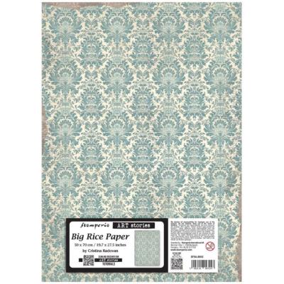 Big Rice Paper - Damask Pattern