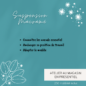 Atelier au Magasin - Suspension en macramé - samedi 12 octobre 24