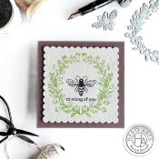 LetterPress + foil plate - Antique Bee