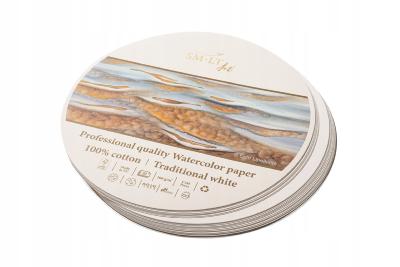 Papier Aquarelle Format Rond - 30,5cm - 100% coton