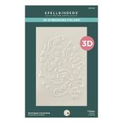 3D embossing folder - Norwegian rosemaling