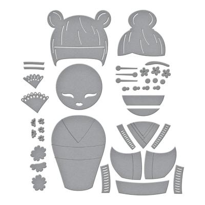 Cutting dies - Kokeshi dolls - Kyoto