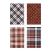 Kraft Stock Christmas Sparkle Plaid - Papier kraft pailleté motif plaid - 20 feuilles