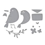 Cutting dies - Love note bird