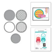 Cutting dies - Stitched edge circle backgrounds