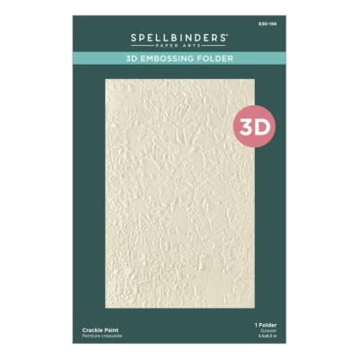 3D embossing folder - Crakle paint