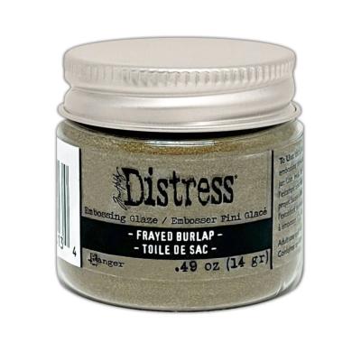 Distress Embossing Glaze Frayed Burlap