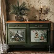 A3 Decoupage Fiber "Christmas blessings"