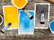 Evening glow - watercolor triad set - 3 tubes 5mL