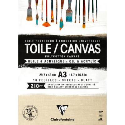 Toile - Canvas - 10 feuilles - Naturel