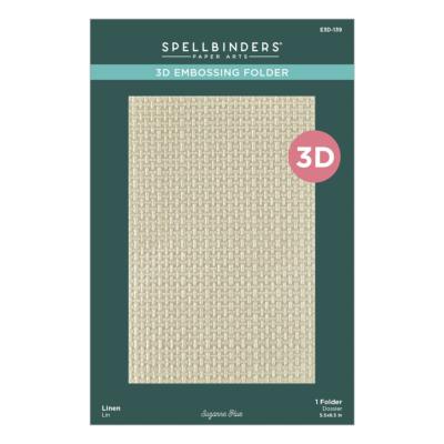 3D embossing folder - Linen