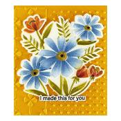3D embossing folder - Polka dot & Posy duo