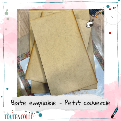 Petit couvercle pour boite empilable