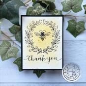 LetterPress + foil plate - Antique Bee