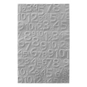 3D embossing folder - Classic Pooh - Birthday numbers