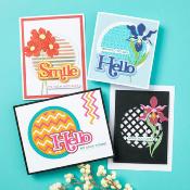 Cutting dies - Stitched edge circle backgrounds