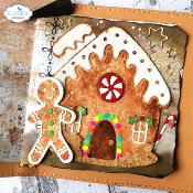 Gingerbread house - Art Journal dies