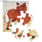 Puzzle en bois cheval