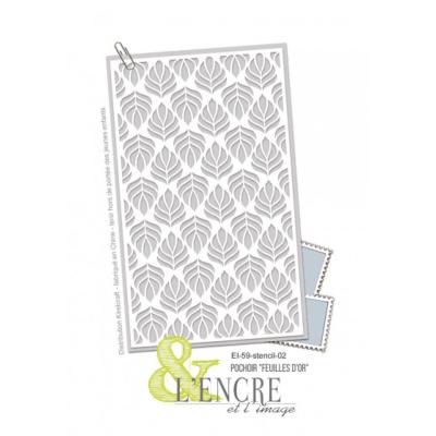 Pochoir Feuilles d'or