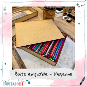 Couvercle Moyen pour boite empilable